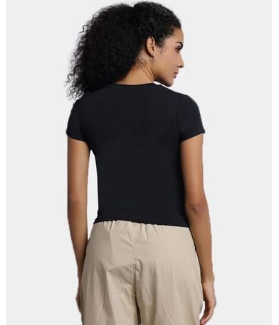 Converse Cropped T-Shirt Γυναικείο (10027252-A02)
