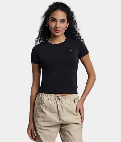 Converse Cropped T-Shirt Γυναικείο (10027252-A02)