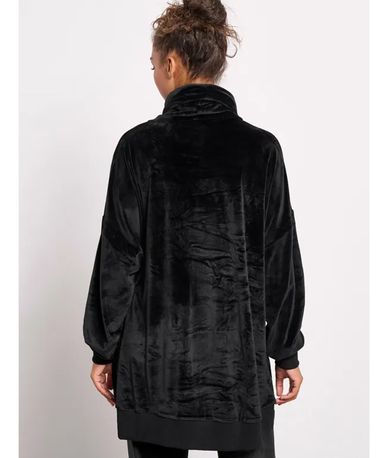 Body Talk Velour High Neck Μπλούζα Με Ψηλό Λαιμό Γυναικεία (1242-903826-00100)