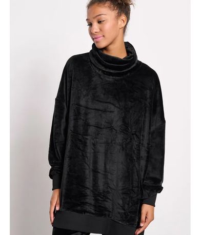 Body Talk Velour High Neck Μπλούζα Με Ψηλό Λαιμό Γυναικεία (1242-903826-00100)