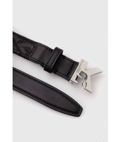 Karl Lagerfeld K Logo Aop Denim Belt (236J3104 J120)