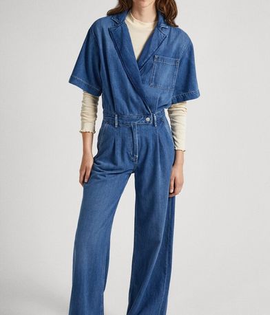 Denim Μακριά Ολόσωμη Φόρμα Soleil PEPE JEANS