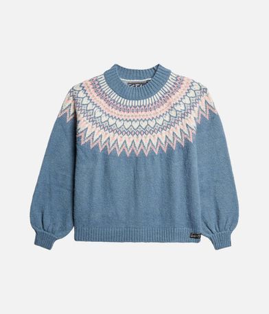 Πουλόβερ D2 Ovin Slouchy Pattern SUPERDRY