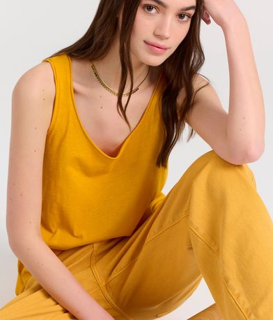 Γυναικείο μονόχρωμο tank top - The essentials
