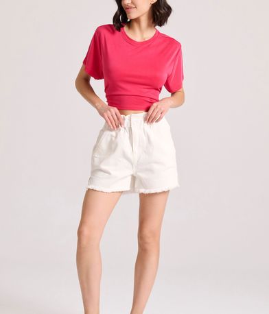 Baggy garment dyed τζιν σορτς με φθορές