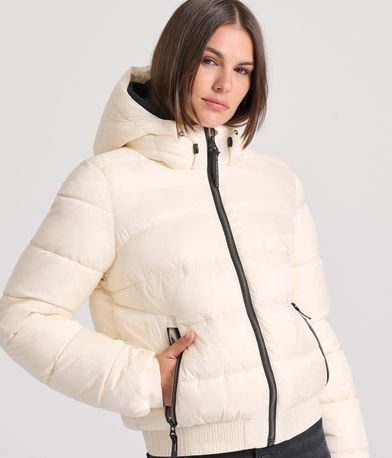 Καπιτονέ puffer μπουφάν με κουκούλα