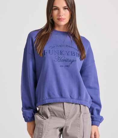 Relaxed fit φούτερ με Funky Buddha κέντημα