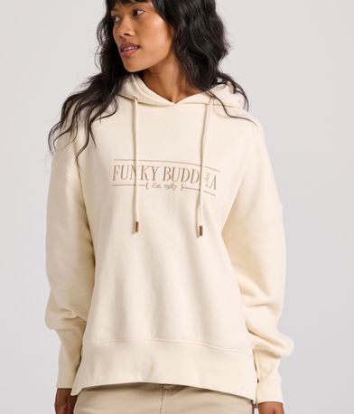 Oversized φούτερ με branded κέντημα στο στήθος