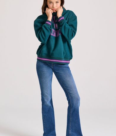 Relaxed fit φούτερ με embossed τύπωμα
