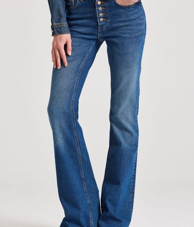 Flare fit τζιν παντελόνι