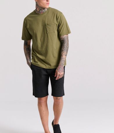 Relaxed fit t-shirt με τσέπη στο στήθος