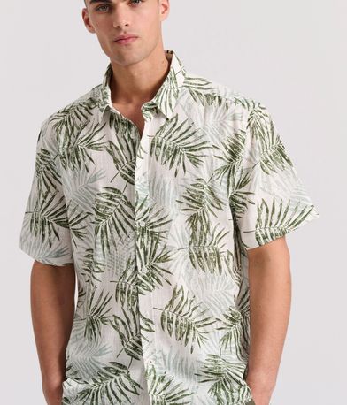 Relaxed fit εμπριμέ πουκάμισο