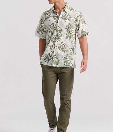 Relaxed fit εμπριμέ πουκάμισο