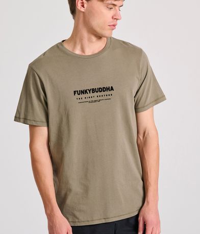 T-shirt με flock artwork τύπωμα