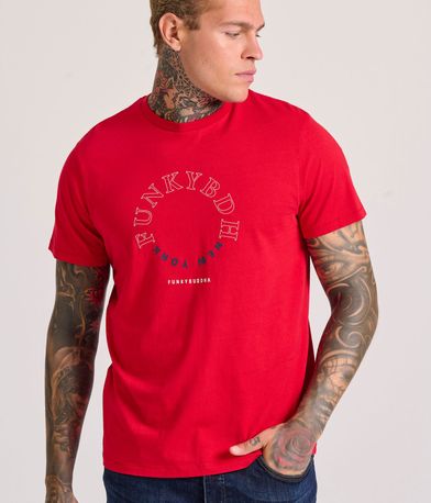 T-shirt με graphic τύπωμα στο στήθος