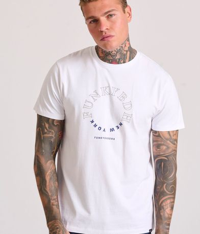 T-shirt με graphic τύπωμα στο στήθος