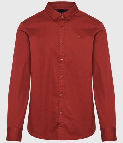 Ανδρικό garment dyed twill πουκάμισο