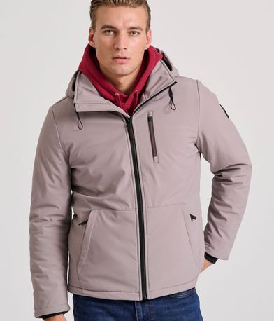 Softshell μπουφάν με ελαφριά επένδυση και κουκούλα
