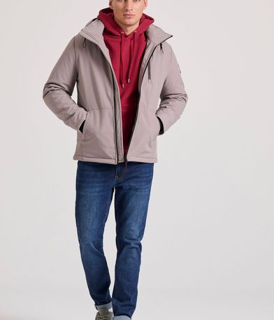 Softshell μπουφάν με ελαφριά επένδυση και κουκούλα
