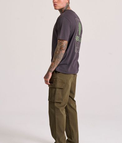 Relaxed fit t-shirt με τύπωμα στην πλάτη