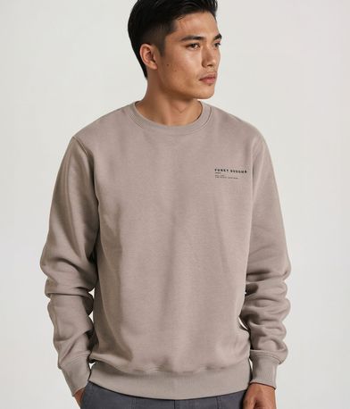 Relaxed fit φούτερ με τύπωμα στην πλάτη