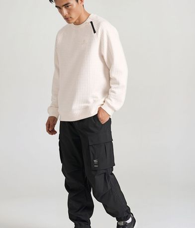 Relaxed fit φούτερ με ανάγλυφη υφή