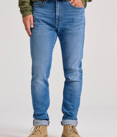 Slim tapered fit τζιν παντελόνι με whisker details