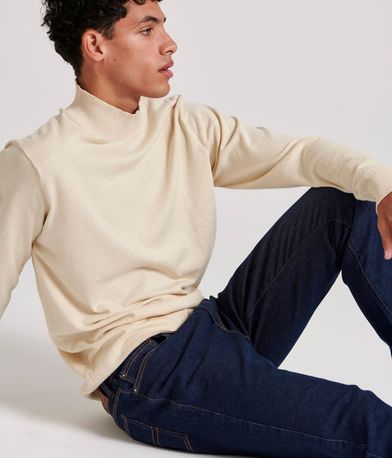 Slim tapered fit τζιν παντελόνι με whisker details