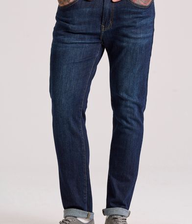 Slim tapered fit τζιν παντελόνι