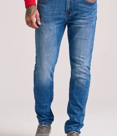 Slim tapered fit τζιν παντελόνι