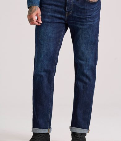 Straight fit τζιν παντελόνι με whisker details