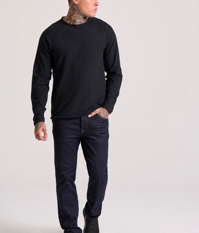 Straight fit τζιν παντελόνι με whisker details