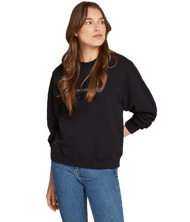 Calvin Klein Μπλούζα Με Λαιμόκοψη Γυναικεία (J20J224652 BEH)