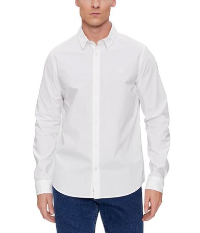 Calvin Klein Slim Stretch Πουκάμισο Μακρυμάνικο Ανδρικό (J30J324614 YAF)