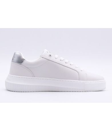 Calvin Klein Chunky Cupsole Laceup Lth Ml Mtl Sneakers (YW0YW01476 0K9)