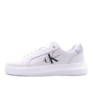 Calvin Klein Chunky Cupsole Laceup Lth Ml Mtl Sneakers (YW0YW01476 0K9)