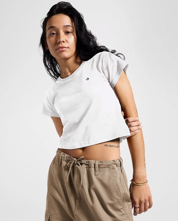 Converse Cropped T-Shirt Γυναικείο (10027252-A01)