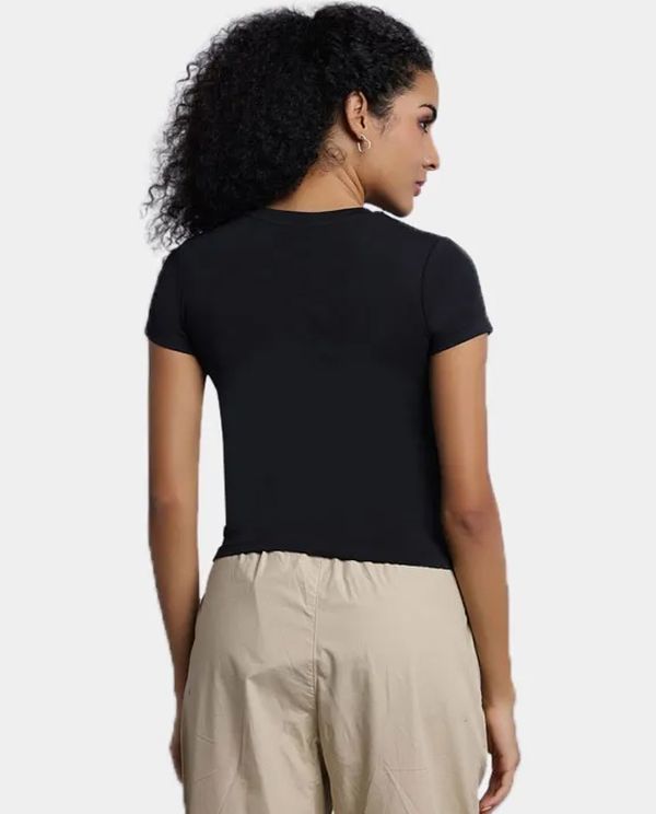Converse Cropped T-Shirt Γυναικείο (10027252-A02)