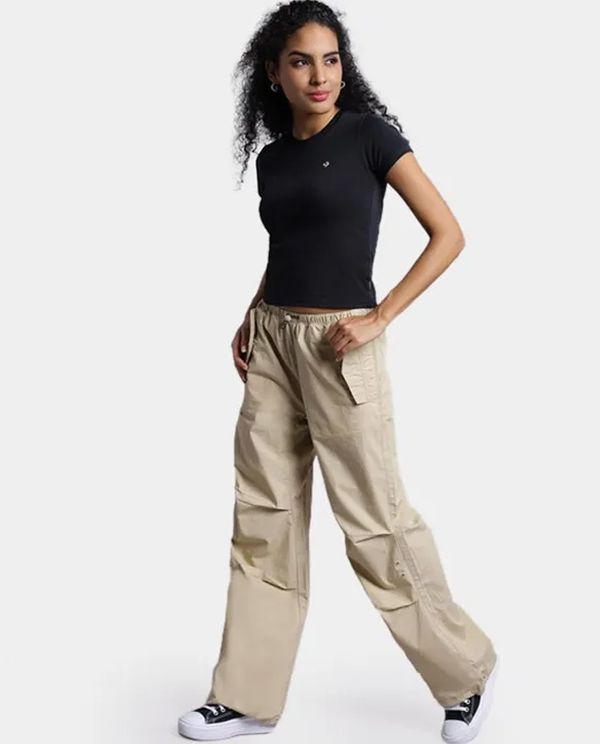 Converse Cropped T-Shirt Γυναικείο (10027252-A02)