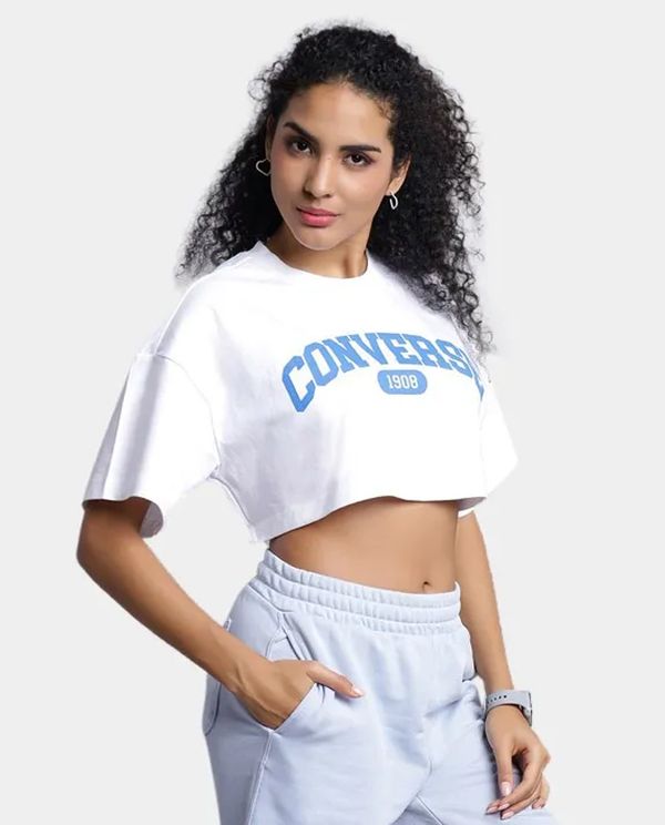 Converse Sporty Crop Top Κοντομάνικο Γυναικείο (10027253-A03)
