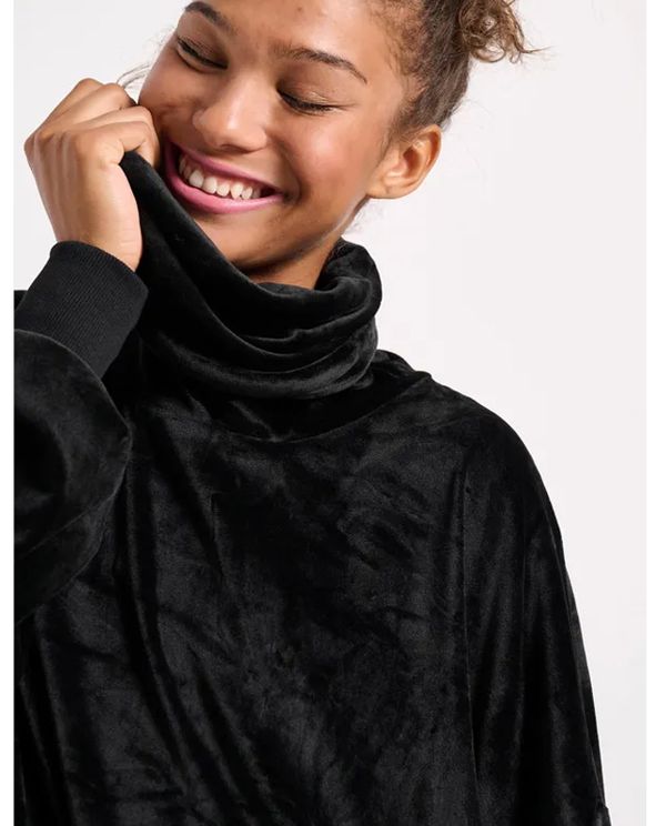 Body Talk Velour High Neck Μπλούζα Με Ψηλό Λαιμό Γυναικεία (1242-903826-00100)