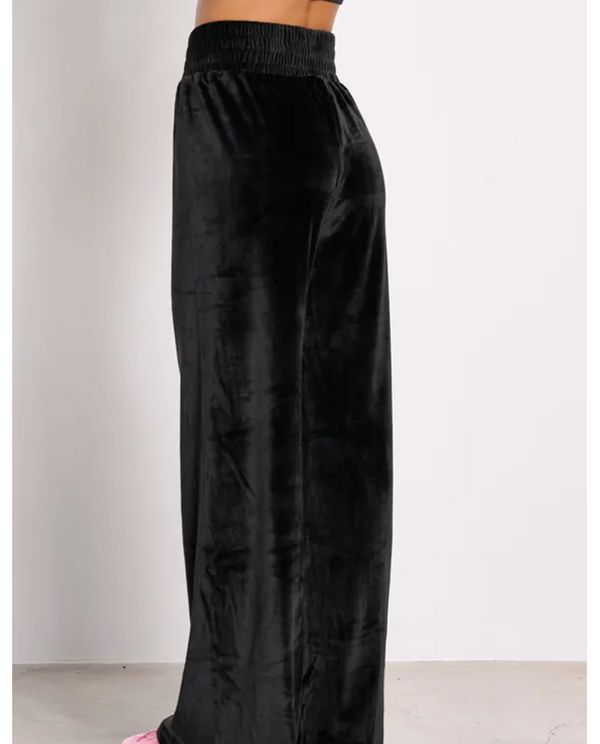 Body Talk Velour Wide Παντελόνι Φόρμας Γυναικείο (1242-903900-00100)