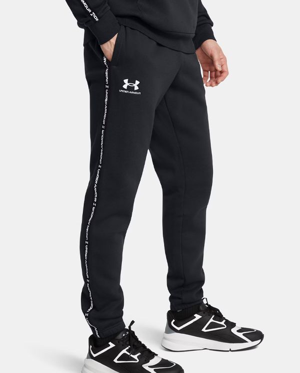 Under Armour Icon Fleece Jgr Taping Παντελόνι Φόρμας Ανδρικό (1389358 001)