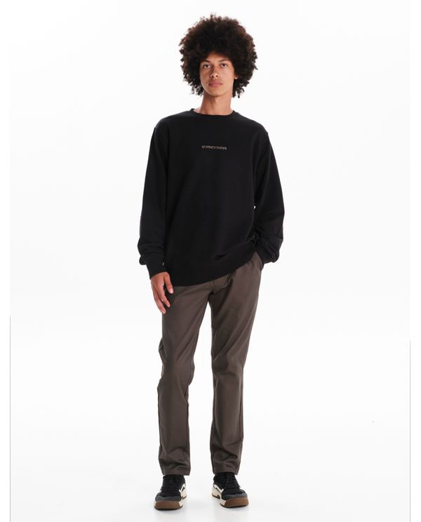 Emerson Classic Crew Neck Μπλούζα Με Λαιμόκοψη Ανδρική (242.EM20.51 BLACK)