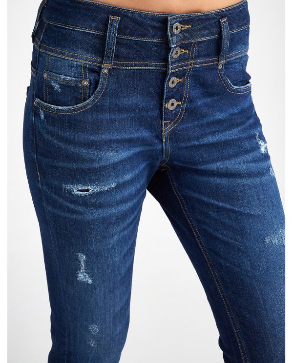 Staff Irene Τζιν Γυναικείο Παντελόνι -Boyfriend Fit Cropped Typos (5-907.060.S1.052 TYPOS)