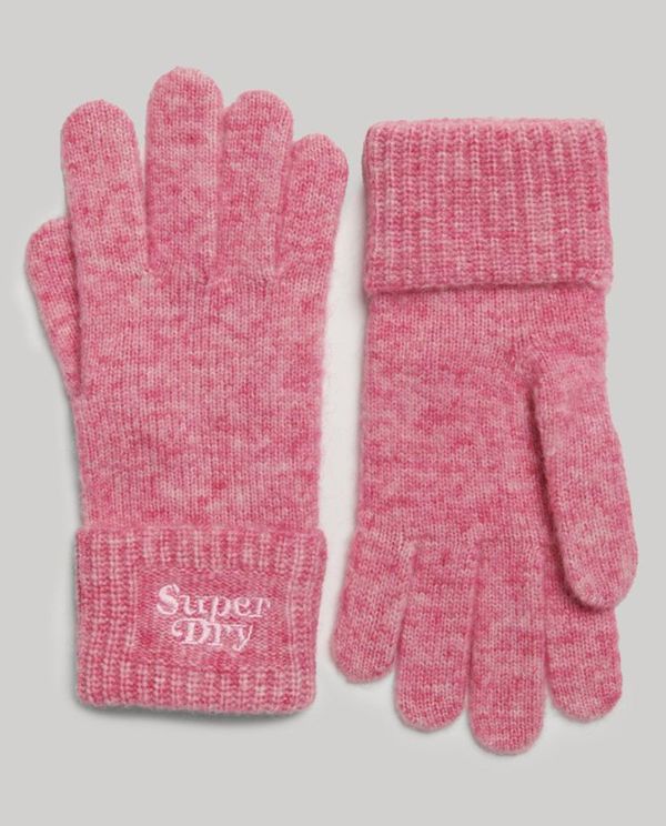 Γάντια Ribbed Knitted Gloves SUPERDRY