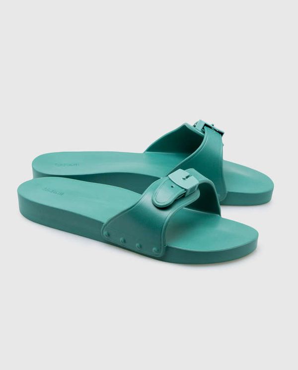 Mules Pescura Flat Aqua Eva SCHOLL