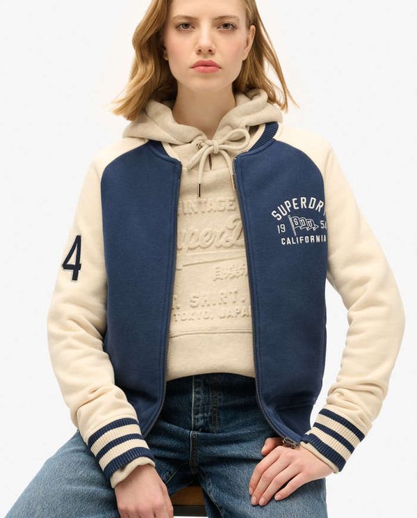 Ζακέτα Φούτερ D2 Ovin College Script SUPERDRY