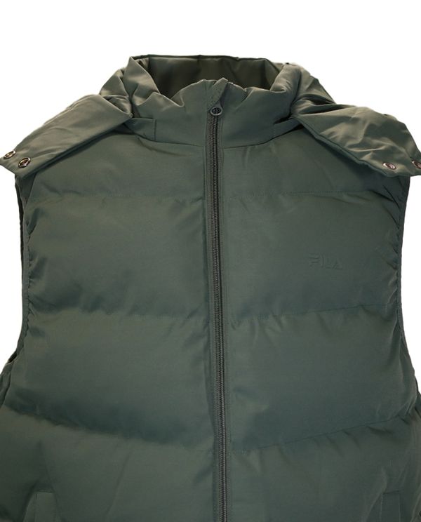 Fila Clay Μπουφάν Αμάνικο Ανδρικό (APERMF24002 DARK GREEN)
