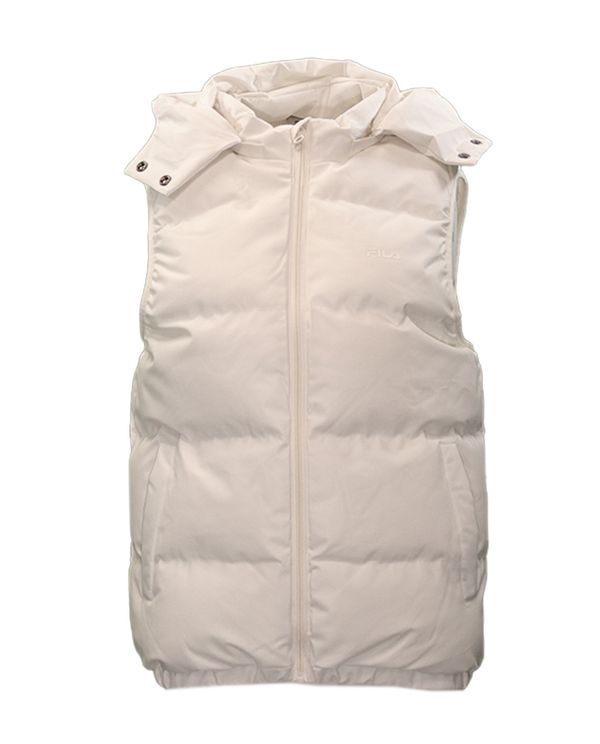 Fila Vera Μπουφάν Αμάνικο Γυναικείο (APERMF24005 OFF WHITE)